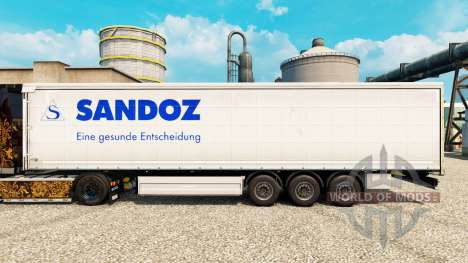Skin Sandoz for trailers for Euro Truck Simulator 2