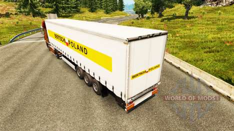 Skin Bertschi Poland in the semi for Euro Truck Simulator 2