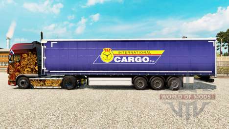 Skin PKS International Cargo S. A. on the traile for Euro Truck Simulator 2