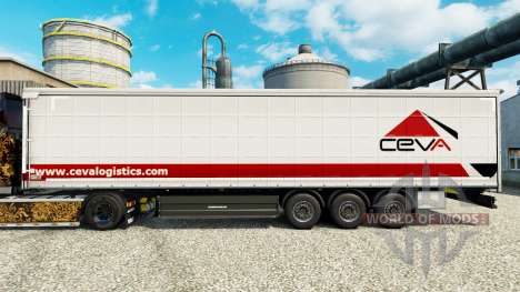 Ceva Logistics skin for trailers for Euro Truck Simulator 2
