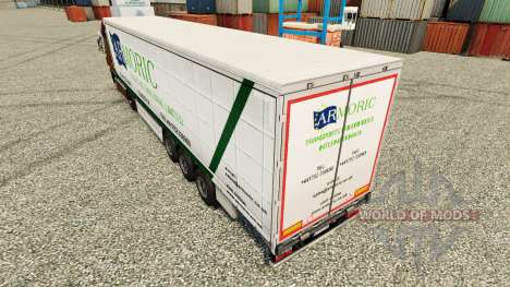 Skin Armoric Freight International on the traile for Euro Truck Simulator 2