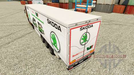 Škoda skin for trailers for Euro Truck Simulator 2