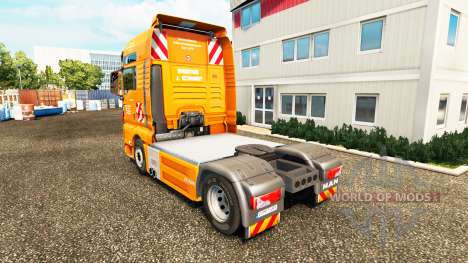 The J. Eckhardt Spedition skin v1.8 the tractor  for Euro Truck Simulator 2