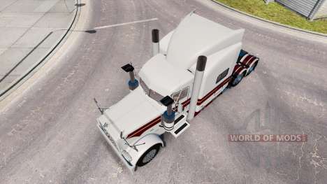The White Knight skin for the truck Peterbilt 38 for American Truck Simulator