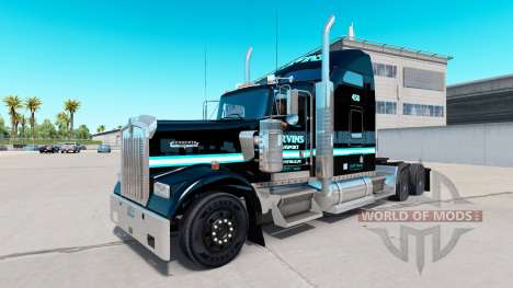 Skin Ervins Transport on truck Kenworth W900 for American Truck Simulator