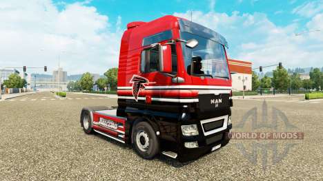 The skin of the NFC South for the tractor MAN for Euro Truck Simulator 2