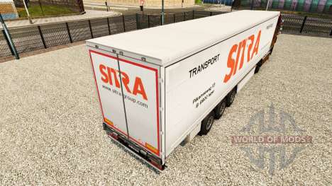 Sitra skin for curtain semi-trailer for Euro Truck Simulator 2