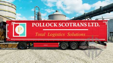 Skin Pollock Scotrans Ltd. on semi for Euro Truck Simulator 2