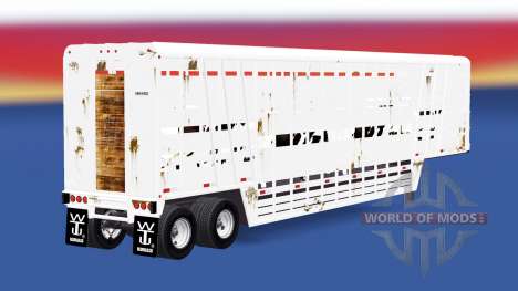 Semitrailer-cattle carrier Wilson for American Truck Simulator
