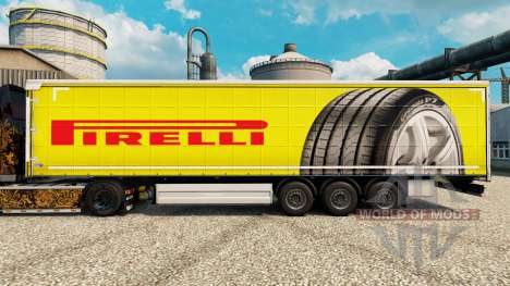 Pirelli skin for trailers for Euro Truck Simulator 2