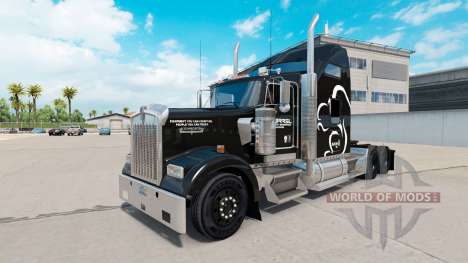 The Squirrel Logistics skin for the Kenworth W90 for American Truck Simulator