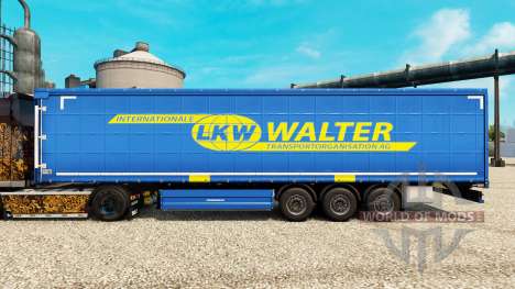 LKW WALTER skin for trailers for Euro Truck Simulator 2