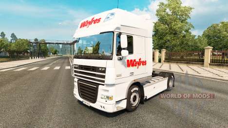 Weyres skin for DAF truck for Euro Truck Simulator 2