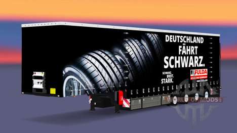 Krone curtain semi-trailer Fulda for Euro Truck Simulator 2