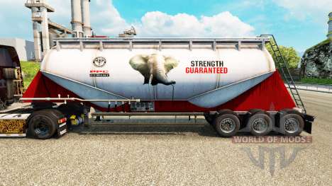 Skin PPC Ltd. cement semi-trailer for Euro Truck Simulator 2