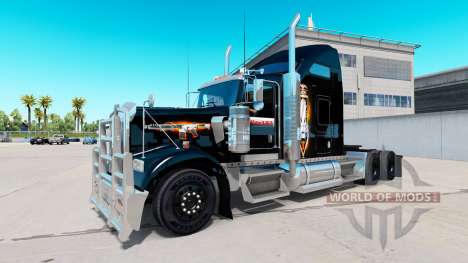 Skin Black Ops v2 on the truck Kenworth W900 for American Truck Simulator