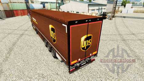 Skin United Parcel Service Inc. on semi for Euro Truck Simulator 2