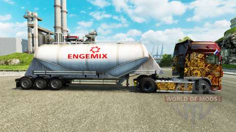 Skin Engemix cement semi-trailer for Euro Truck Simulator 2