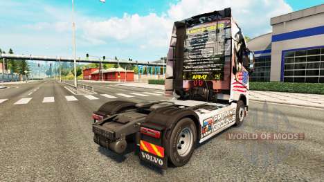 The U. S. Army skin for Volvo truck for Euro Truck Simulator 2