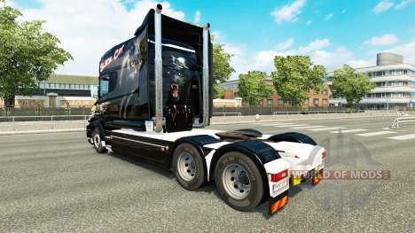 Black Cat skin for Scania T truck for Euro Truck Simulator 2