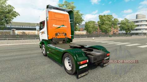 Skin Panexpress on tractor Scania for Euro Truck Simulator 2