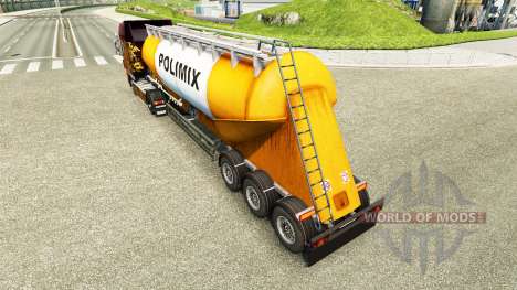 Skin Polimix cement semi-trailer for Euro Truck Simulator 2