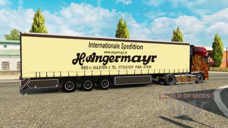 Curtain semi-trailer Vogelzang Angermayr for Euro Truck Simulator 2