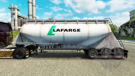 Skin Lafarge cement semi-trailer for Euro Truck Simulator 2