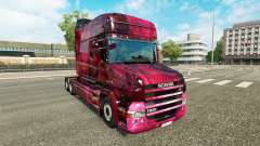 Weltall skin for truck Scania T for Euro Truck Simulator 2
