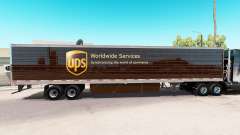 Skin UPS extended trailer for American Truck Simulator