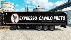 Skin Expresso Cavalo Preto in the semi for Euro Truck Simulator 2