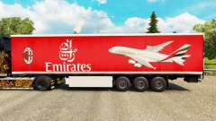 The Emirates Airlines skin for trailers for Euro Truck Simulator 2