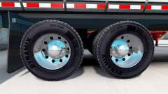 Chrome plated wheel rims of semi-trailers for American Truck Simulator