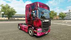 Skin Weltall on the tractor Scania for Euro Truck Simulator 2