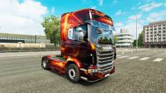 Fire Effect skin for Scania truck for Euro Truck Simulator 2