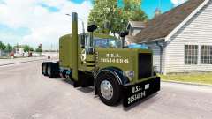 WW2 Clean skin for the truck Peterbilt 389 for American Truck Simulator