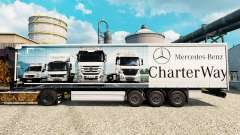 Skin Mercedes-Benz Charter Way on the trailers for Euro Truck Simulator 2