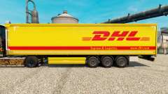 Skin DHL v4 for trailers for Euro Truck Simulator 2