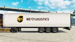 Skin UPS Logistics for trailers for Euro Truck Simulator 2
