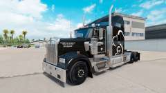 The Squirrel Logistics skin for the Kenworth W900 tractor for American Truck Simulator