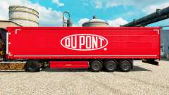 Skin Du Pont red for trailers for Euro Truck Simulator 2