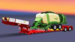 Low sweep with bales baler for Euro Truck Simulator 2