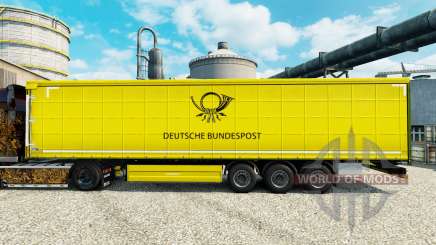 The skin of the Deutsche Bundespost for trailers for Euro Truck Simulator 2