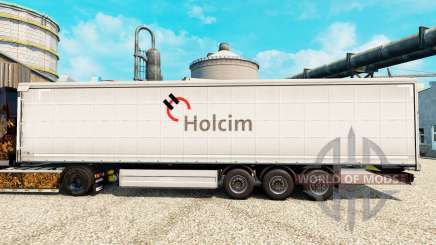 Holcim skin for trailers for Euro Truck Simulator 2