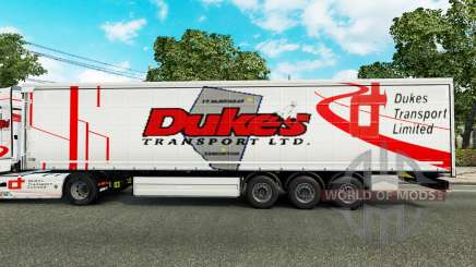 Dukes Transport skin for trailers for Euro Truck Simulator 2