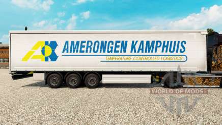 Skin Amerongen Kamphuis on a curtain semi-trailer for Euro Truck Simulator 2
