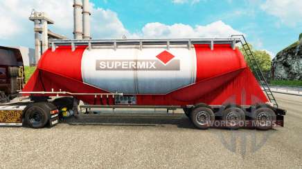 Skin Supermix cement semi-trailer for Euro Truck Simulator 2