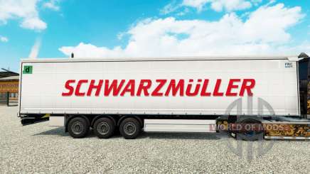 Skin Schwarzmuller semi-trailer on a curtain for Euro Truck Simulator 2
