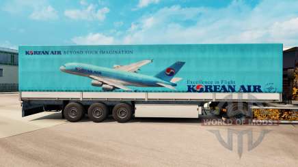 Skin Korean Air to trailers for Euro Truck Simulator 2