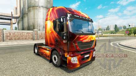 Fire Effect skin for Iveco tractor unit for Euro Truck Simulator 2